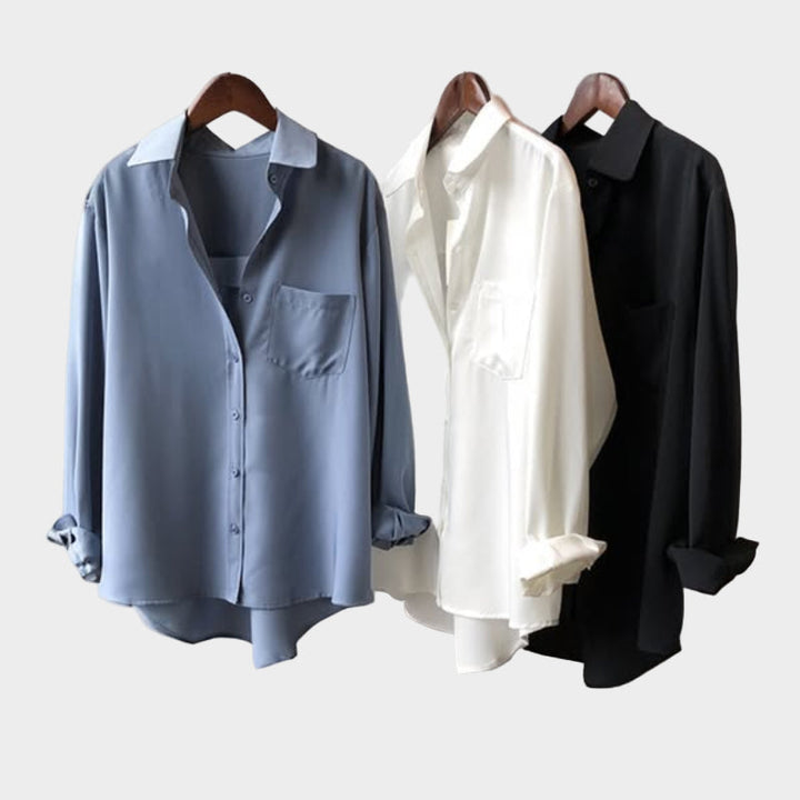 Skjorte med Elegant Snit og Moderne Detalje