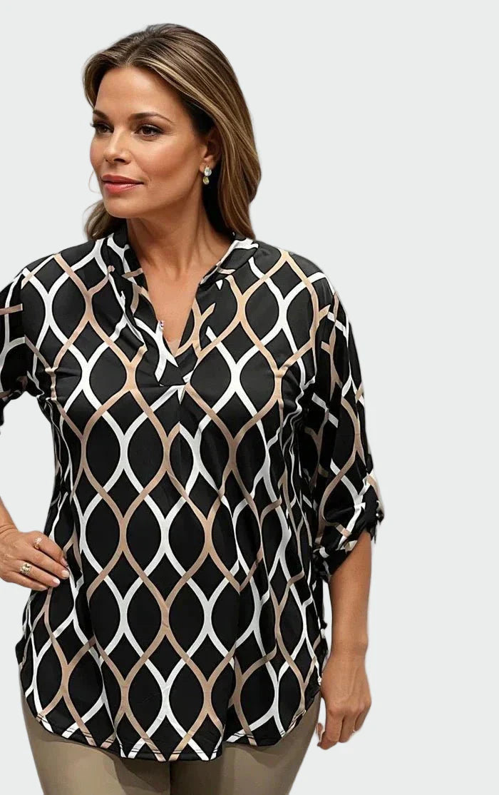 Casual skjorte med lange ærmer og elegant design