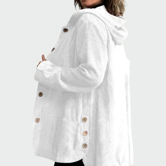 Alma - Hyggelig hættetrøje i fløjl