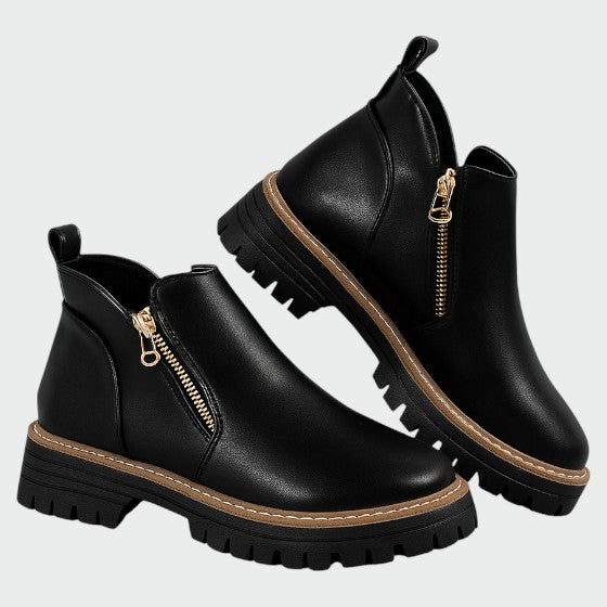 Alma – Damesko med rund tå og sidelynlås