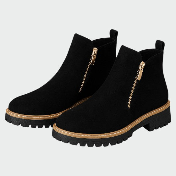 Alma – Damesko med rund tå og sidelynlås