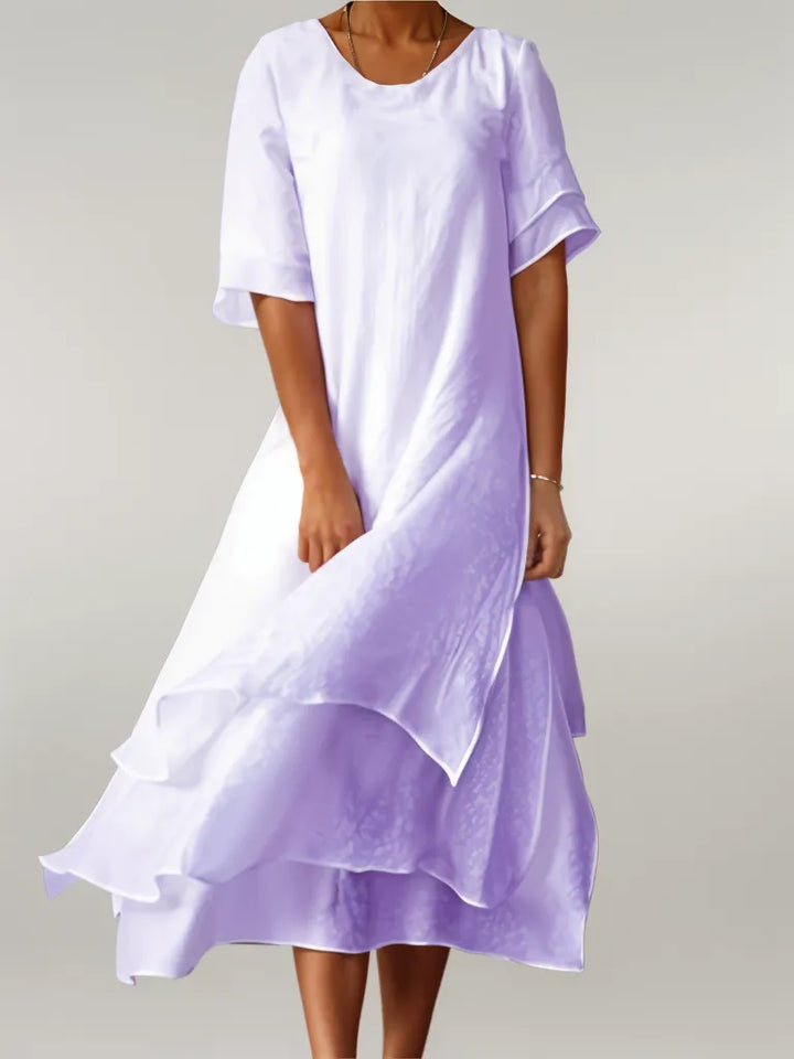Maya Kjole med Elegante Flæser
