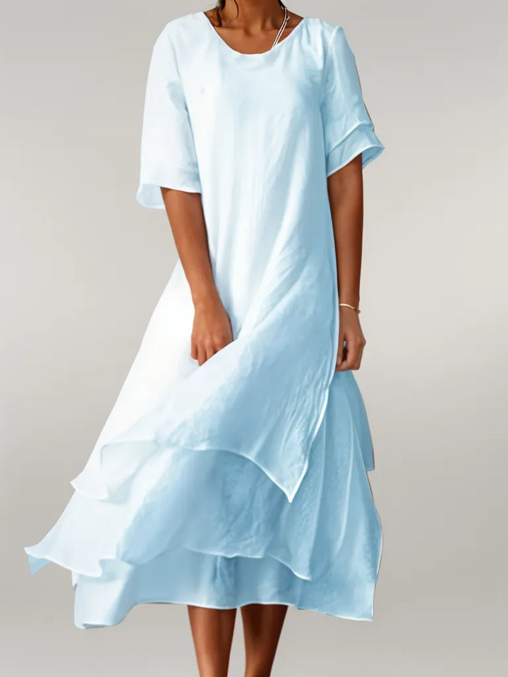 Maya Kjole med Elegante Flæser