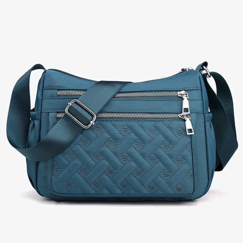 Elegant nylon skuldertaske