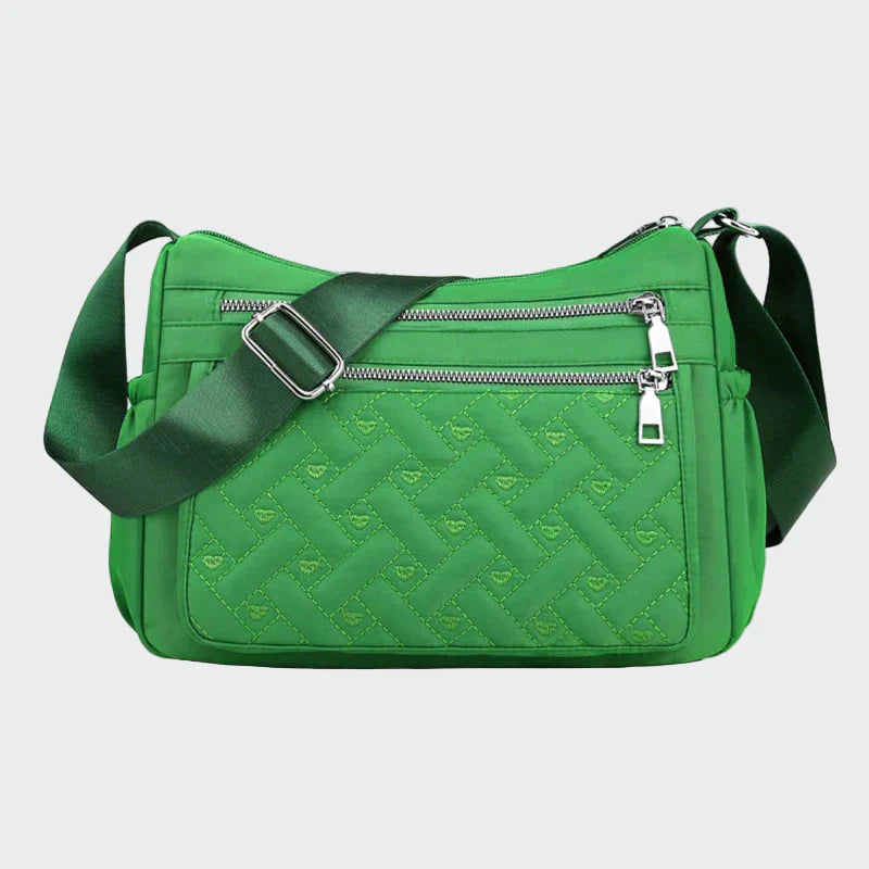 Elegant nylon skuldertaske