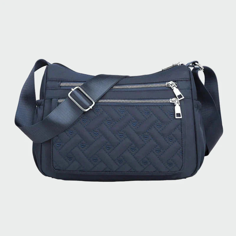 Elegant nylon skuldertaske