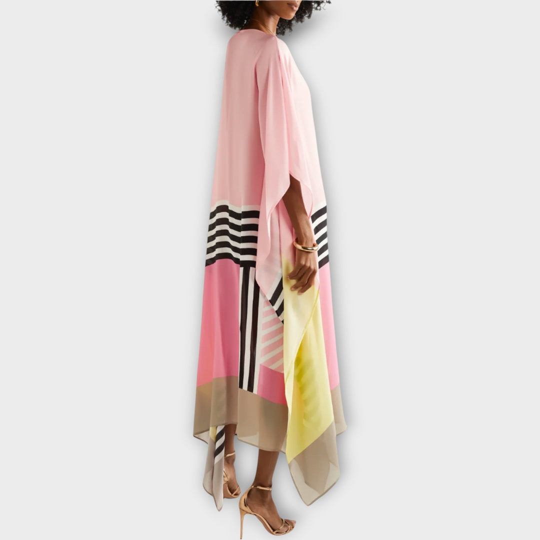 Kaftan med Lineært Design