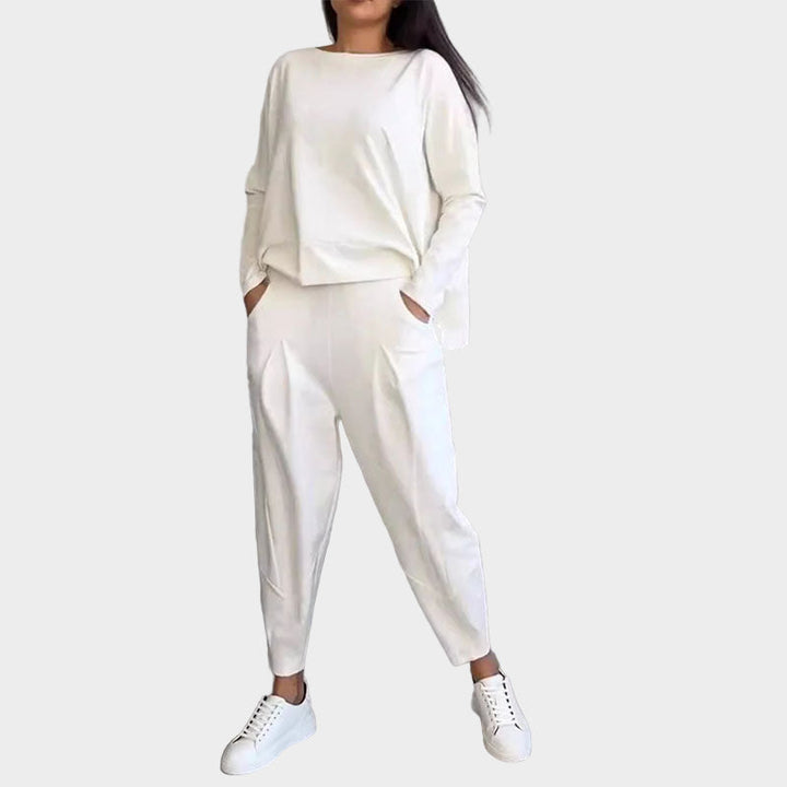 Sæt med Bluse og Bukser i Let Elegance