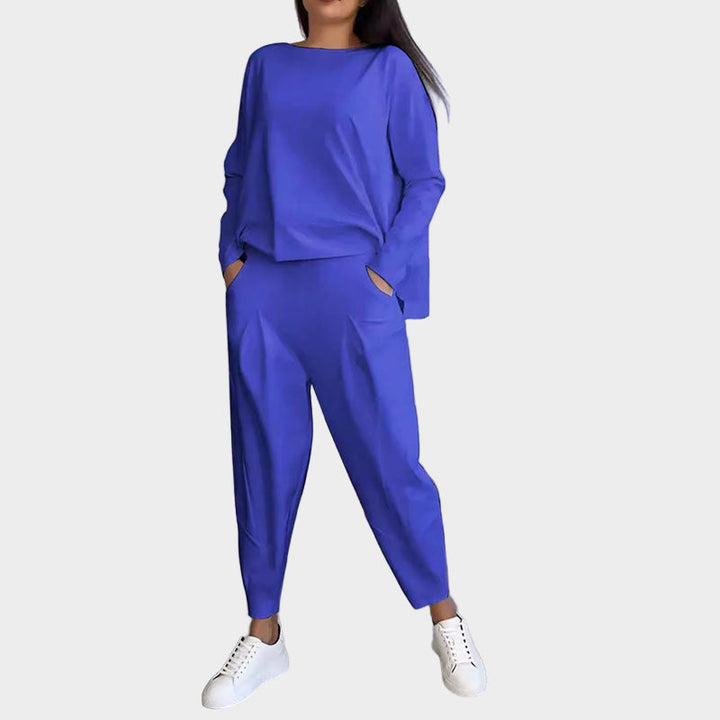 Sæt med Bluse og Bukser i Let Elegance