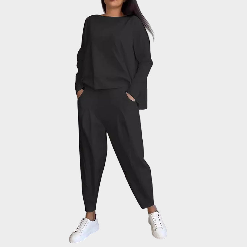 Sæt med Bluse og Bukser i Let Elegance