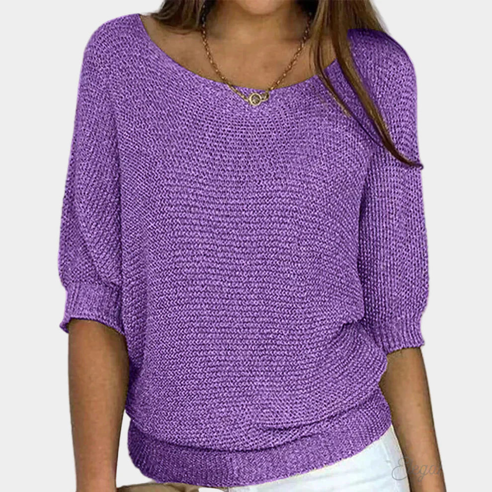 Elegant Strikket Sweater