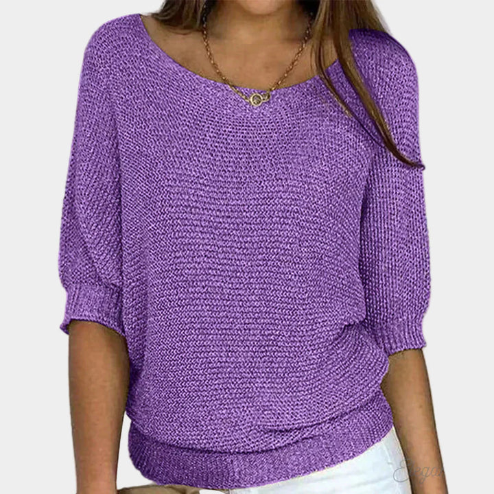 Elegant Strikket Sweater