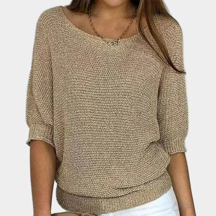 Elegant Strikket Sweater