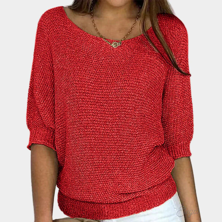 Elegant Strikket Sweater