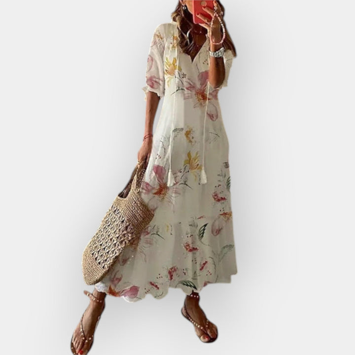 Maxi Kjole med Boheme Stil