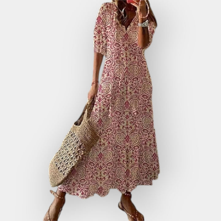 Maxi Kjole med Boheme Stil