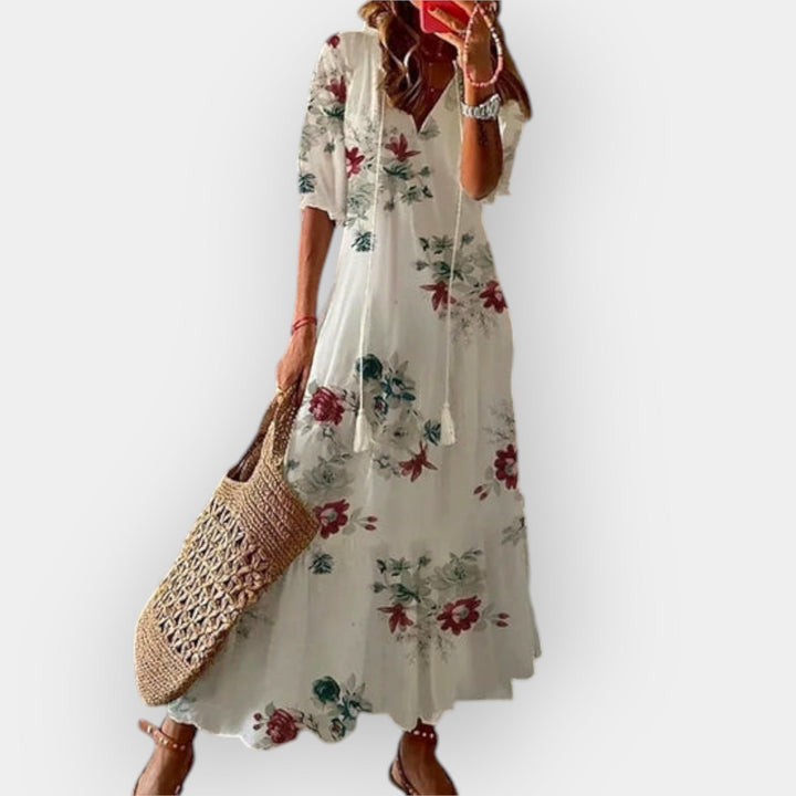 Maxi Kjole med Boheme Stil